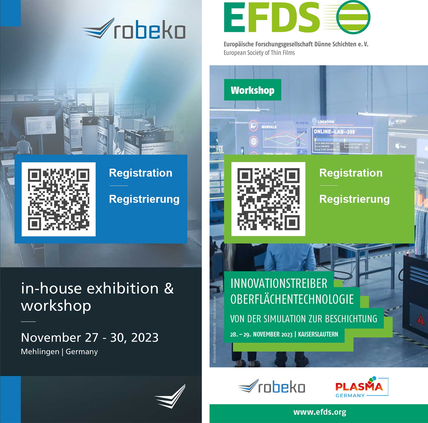 EFDS Workshop in Kaiserslautern vom 28. bis 29. November 2023 | robeko, plasma germany